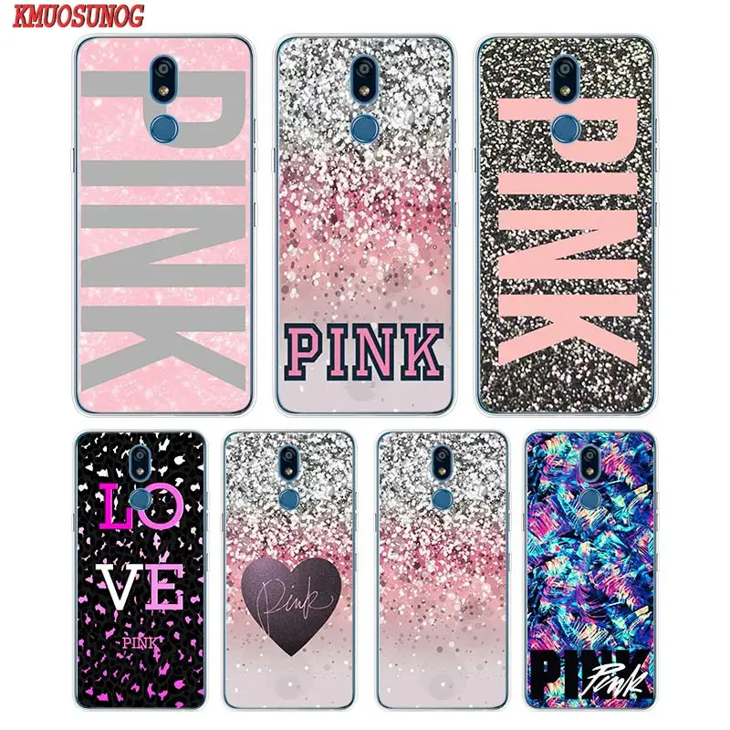 

Silicone Soft Phone Case love pink girly pretty space for LG K50 K40 Q8 Q7 Q6 V50 V40 V35 V30 V20 G8 G7 G6 G5 ThinQ Mini Cover