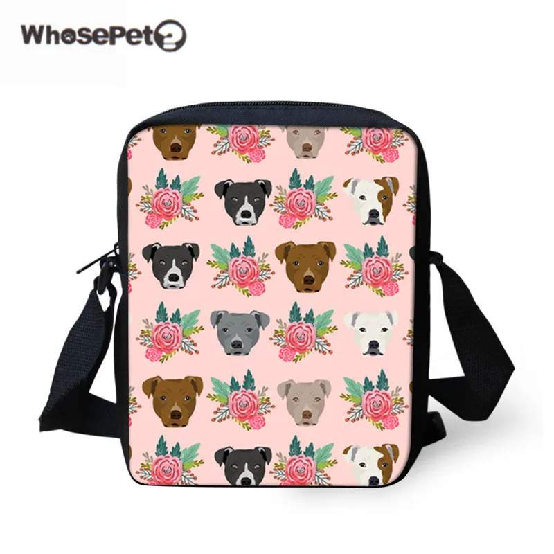 WHOSEPET Fashion Handbags Small For Girls Brand Designer Messenger Bag Female Pitbull Floral Printing Children Mini Shoulder Bag
WHOSEPET Fashion Handbags Small For Girls Brand Designer Messenger Bag Female Pitbull Floral Printing Children Mini Shoulder Bag