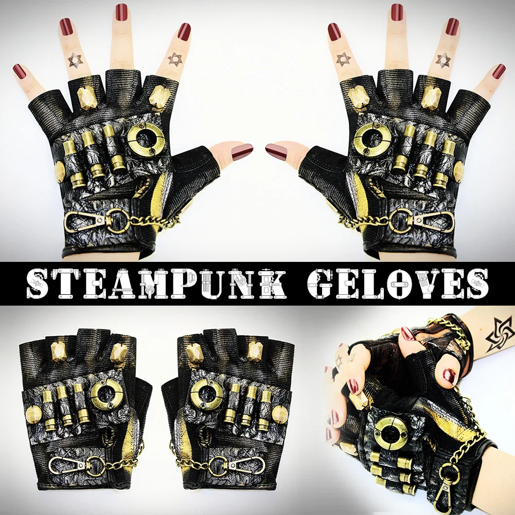 Leather Gloves Steampunk half finger Sobretudo Feminino Luva Feminina Fingerless Gloves Lady Gloves Summer Glove
Leather Gloves Steampunk half finger Sobretudo Feminino Luva Feminina Fingerless Gloves Lady Gloves Summer Glove