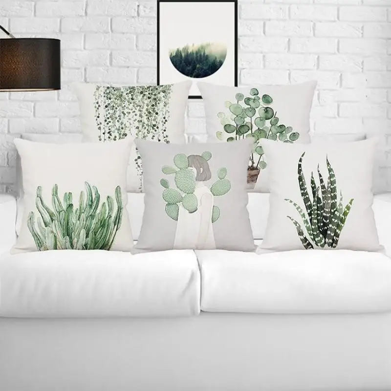Nordic Style Decoration Forest Pillow Water Color Plant Flower Garden Pot Artificial Leaves Leaf Cushion Almofada Decorativa
Nordic Style Decoration Forest Pillow Water Color Plant Flower Garden Pot Artificial Leaves Leaf Cushion Almofada Decorativa