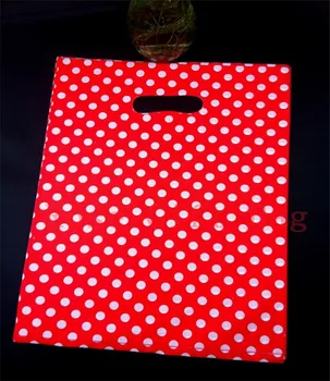 Wholesale 50pcs/lot 25X35cm Large Plastic Shopping Bags For Boutique Packaging White Round Dots Red Plastic Gift Bag With Handle
Wholesale 50pcs/lot 25X35cm Large Plastic Shopping Bags For Boutique Packaging White Round Dots Red Plastic Gift Bag With Handle
