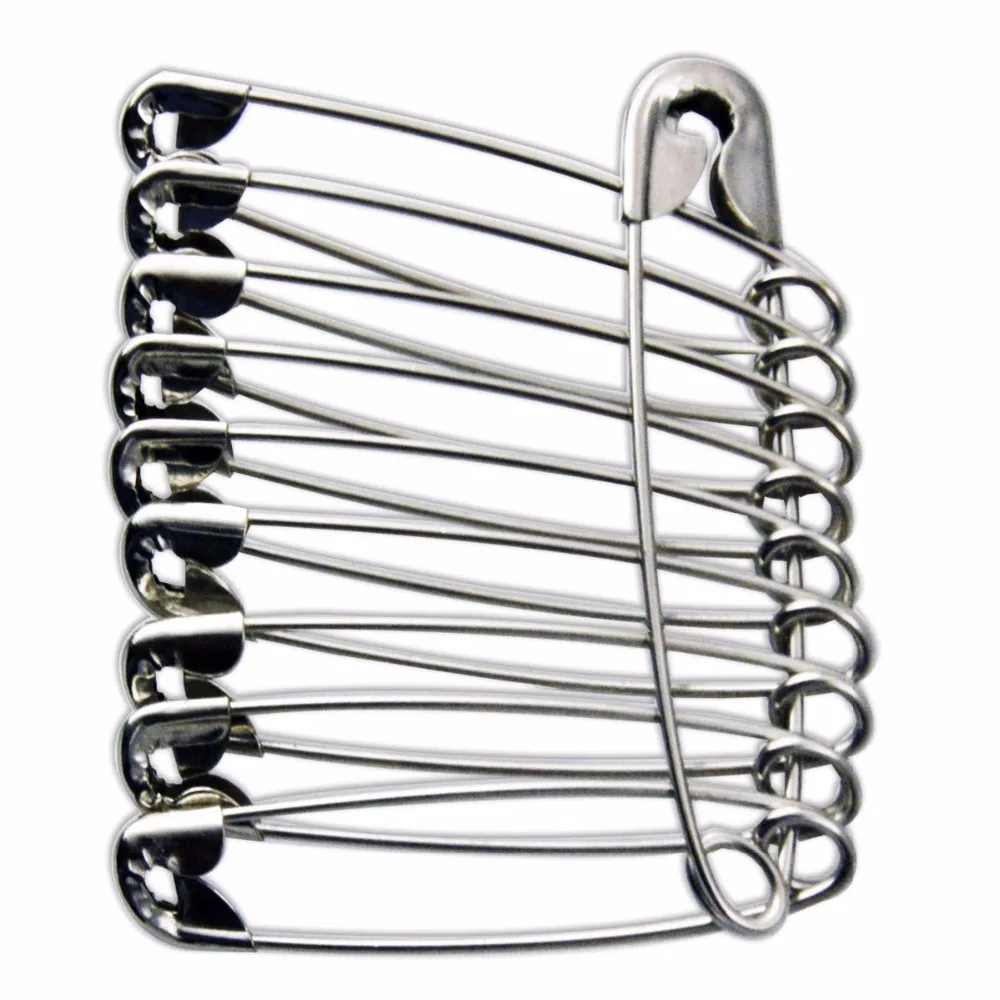Set of 100pcs Extra-Large Safety Pins For Tailor Sewing Garment Accessories 2.7/3/3.6/4.5/5.5CM
Set of 100pcs Extra-Large Safety Pins For Tailor Sewing Garment Accessories 2.7/3/3.6/4.5/5.5CM
