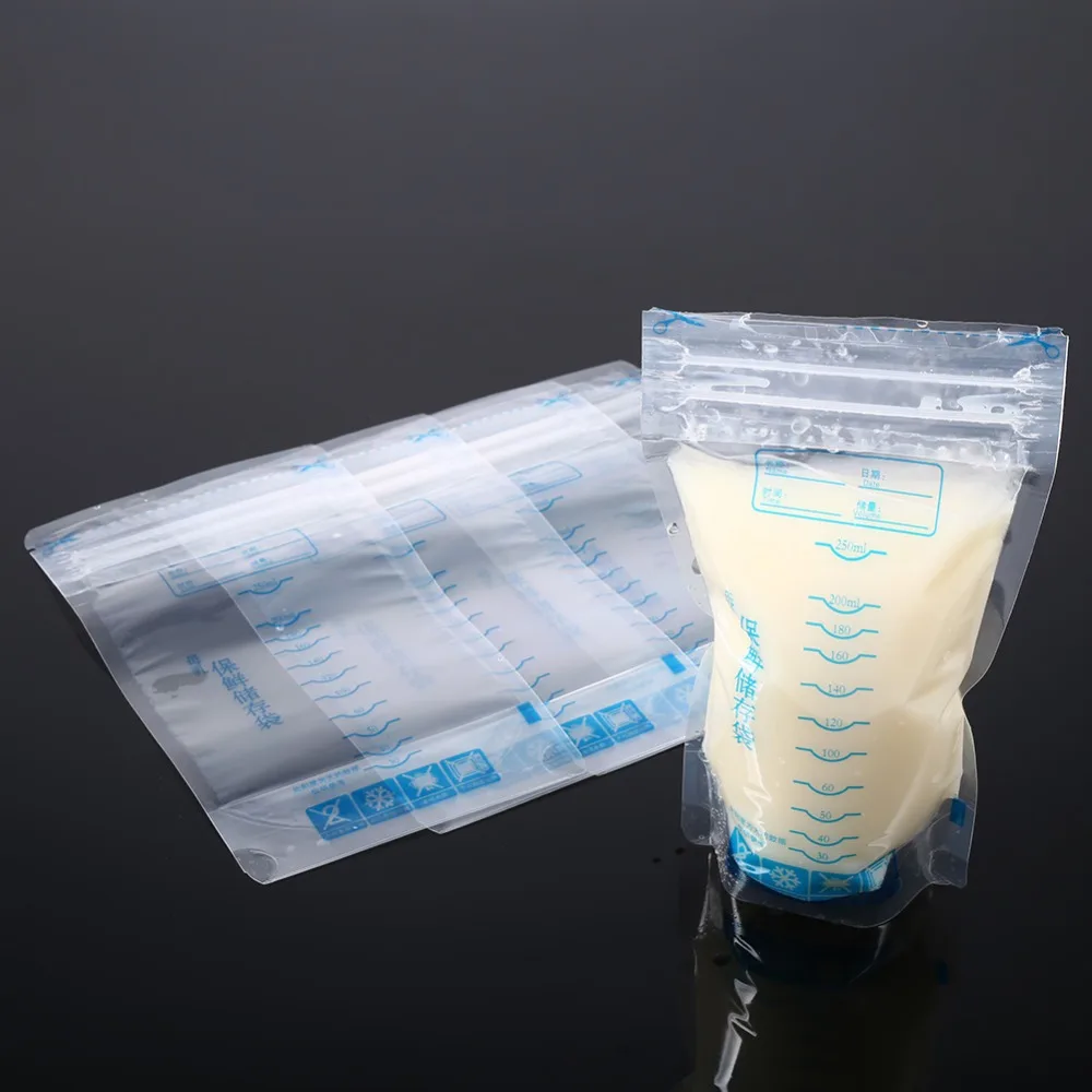 30Pcs/Set 250ml Breast Milk Storage Bag Disposable Baby Food Storage Bags Convenient Safety Breast Milk Storage Freezer Bags
30Pcs/Set 250ml Breast Milk Storage Bag Disposable Baby Food Storage Bags Convenient Safety Breast Milk Storage Freezer Bags