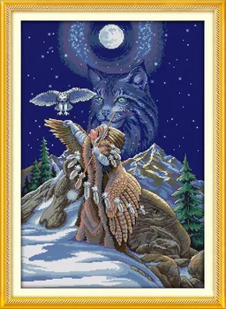 Sacred Connection Eagle Wolf Painting Counted Print On Canvas DMC 11CT 14CT Chinese Cross Stitch Kits Needlework Sets Embroidery
Sacred Connection Eagle Wolf Painting Counted Print On Canvas DMC 11CT 14CT Chinese Cross Stitch Kits Needlework Sets Embroidery