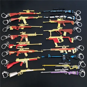 Game PUBG Keychain New Skin Colorful Alloy Keyring llaveros 98K AWM SCARL Gun Model Key Chains PUBG Gifts Souvenir 12CM Pendant
Game PUBG Keychain New Skin Colorful Alloy Keyring llaveros 98K AWM SCARL Gun Model Key Chains PUBG Gifts Souvenir 12CM Pendant