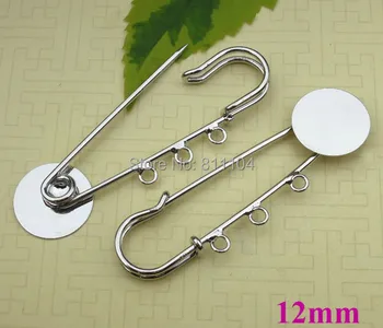 12mm Blank Kilt Pins Settings Silver Plated Flat Cirlce Glue Pad Cabochon w/ 3 Loops Brooch Bases Pin Clip Brooches Findings
12mm Blank Kilt Pins Settings Silver Plated Flat Cirlce Glue Pad Cabochon w/ 3 Loops Brooch Bases Pin Clip Brooches Findings