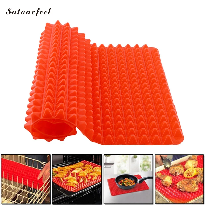 Silicone Oven Mat Pyramid Shape Microwave Baking Pad Non Stick Barbecue Grill Tray Kitchen Tools Bakeware Gadgets
Silicone Oven Mat Pyramid Shape Microwave Baking Pad Non Stick Barbecue Grill Tray Kitchen Tools Bakeware Gadgets
