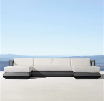 Modern garden outdoor metal patio aluminum U -chaise sectional furniture 
Modern garden outdoor metal patio aluminum U -chaise sectional furniture