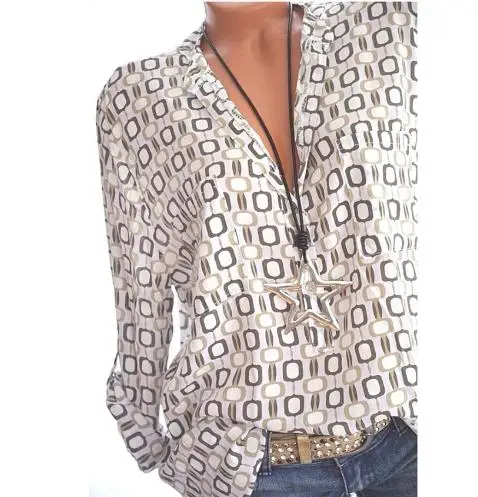 2019 Spring Fashion Chiffon V-neck Women Blouse Long Sleeve Shirts Floral Plus Size Top Casual Sexy Office Lady Blusas
2019 Spring Fashion Chiffon V-neck Women Blouse Long Sleeve Shirts Floral Plus Size Top Casual Sexy Office Lady Blusas