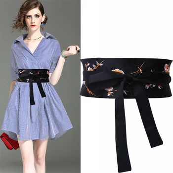 Black Embroidered Cummerbunds Flower wide Belts for Women Fashion Ladies Double Knot Tie Waistband Accessories Girdle bow design
Black Embroidered Cummerbunds Flower wide Belts for Women Fashion Ladies Double Knot Tie Waistband Accessories Girdle bow design