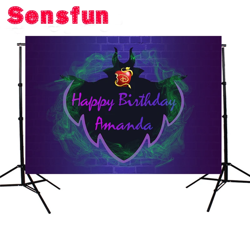 Cartoon The descendants Design Christmas Party Custom Photo Studio Backdrop Purple Wall Background Vinyl 220cm x 150cm
Cartoon The descendants Design Christmas Party Custom Photo Studio Backdrop Purple Wall Background Vinyl 220cm x 150cm