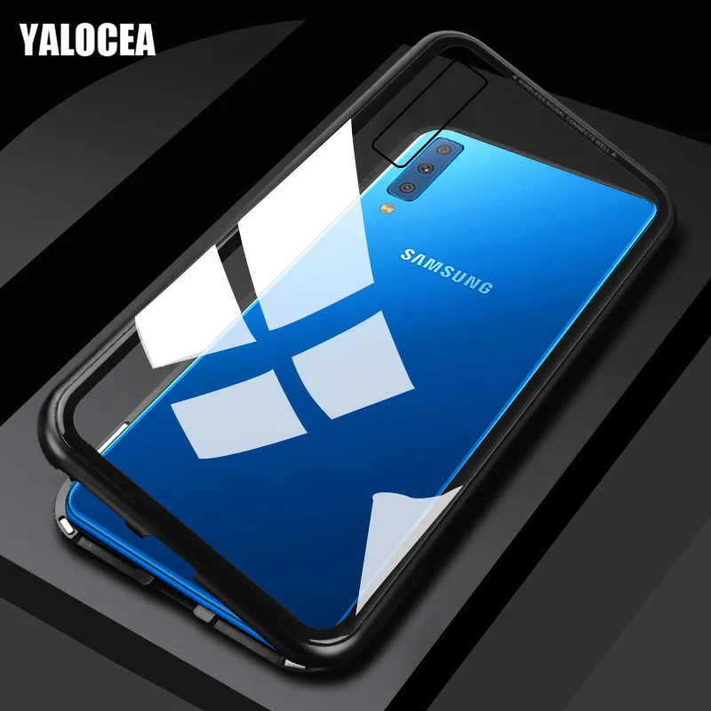 Magnetic Case for Samsung A7 2018 A750 Metal Bumper Tempered Glass Back Magnet Cases Cover for Samsung Galaxy A7 2018 Case Coque
Magnetic Case for Samsung A7 2018 A750 Metal Bumper Tempered Glass Back Magnet Cases Cover for Samsung Galaxy A7 2018 Case Coque