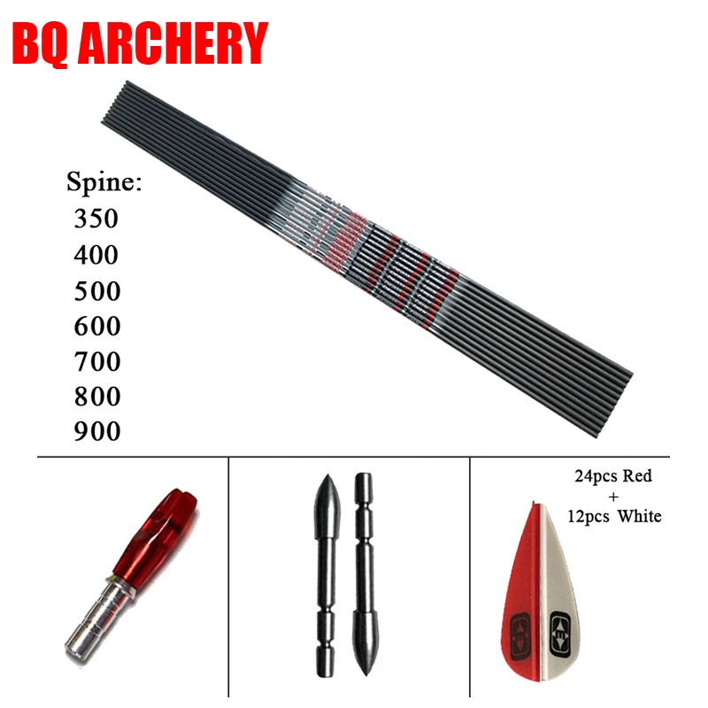 12pcs Archery Carbon Arrows ID4.2mm VAP spine350-900 1.75inch Vanes pin-nock 80gr tips DIY Accessories Recurve bow Hunting
12pcs Archery Carbon Arrows ID4.2mm VAP spine350-900 1.75inch Vanes pin-nock 80gr tips DIY Accessories Recurve bow Hunting