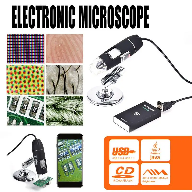 3 In 1 Wireless WiFi 8LED 1000X Digital Microscope 2MP HD 1080P USB Electronic Microscope Magnifier For Biology Industry
3 In 1 Wireless WiFi 8LED 1000X Digital Microscope 2MP HD 1080P USB Electronic Microscope Magnifier For Biology Industry