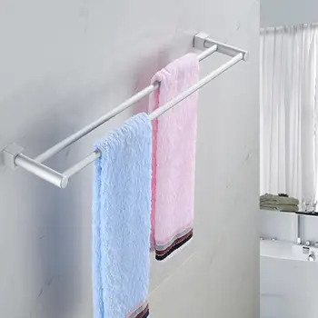 60cm Bathroom Double Towel Rack 2 Bar Space Aluminum Wall Hanger Cloth Holder tool
60cm Bathroom Double Towel Rack 2 Bar Space Aluminum Wall Hanger Cloth Holder tool