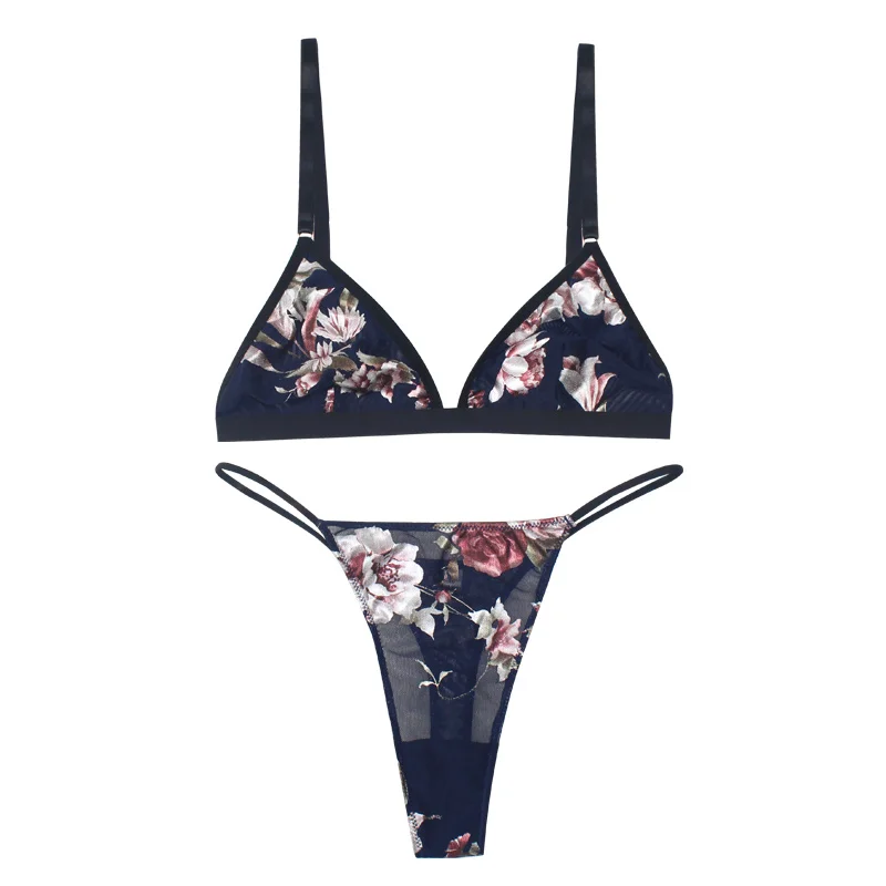 New Arrival Floral Print Bra and Panties Set V Neck Femme Bra Sets Adjustable Straps Ladies Underwear Set Back Closure Bralette
New Arrival Floral Print Bra and Panties Set V Neck Femme Bra Sets Adjustable Straps Ladies Underwear Set Back Closure Bralette