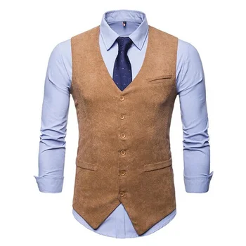 Mens Corduroy Solid Vests For Male Slim Fit Mans Suit Sleeveless Vest Formal Waistcoat for Suit SHIERXI
Mens Corduroy Solid Vests For Male Slim Fit Mans Suit Sleeveless Vest Formal Waistcoat for Suit SHIERXI