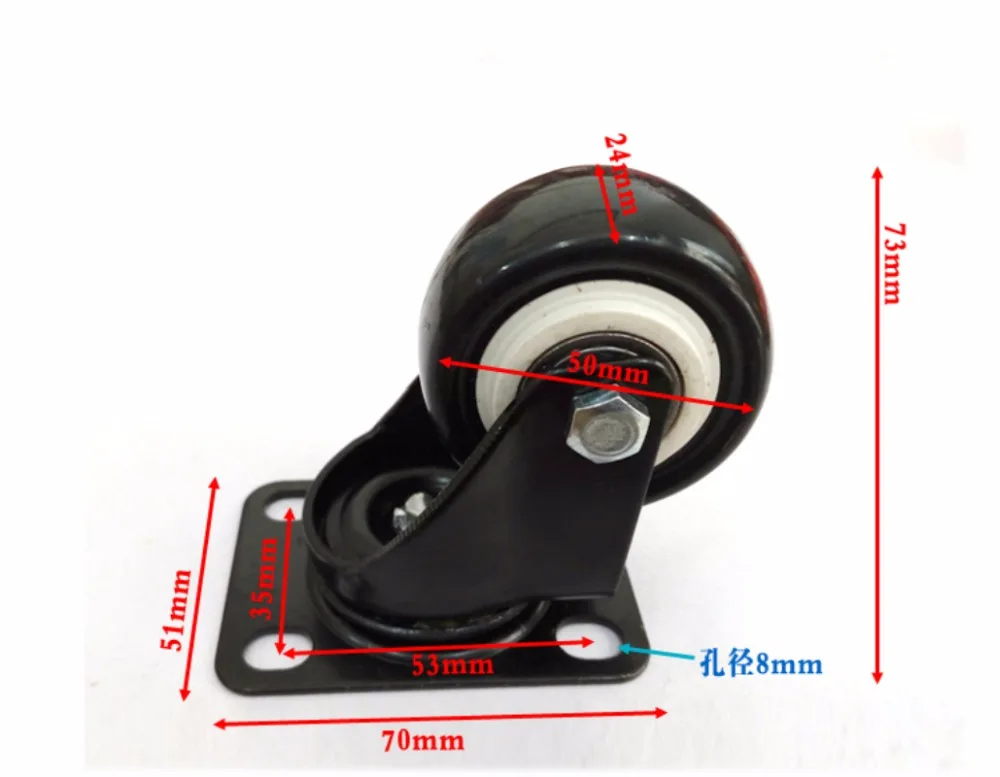 4PCS 2''(50mm) Black Office Chair Swivel Rubber Casters Industrial Universal Brake Wheels
4PCS 2''(50mm) Black Office Chair Swivel Rubber Casters Industrial Universal Brake Wheels