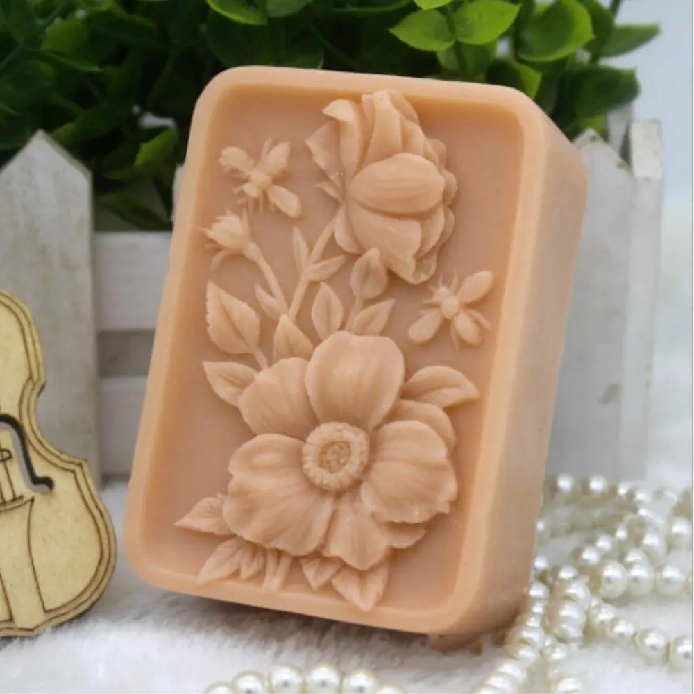 Grainrain Flower Soap Mold Silicone Soap Bar Mold DIY Craft Candle Resin Mold Food Grade
Grainrain Flower Soap Mold Silicone Soap Bar Mold DIY Craft Candle Resin Mold Food Grade