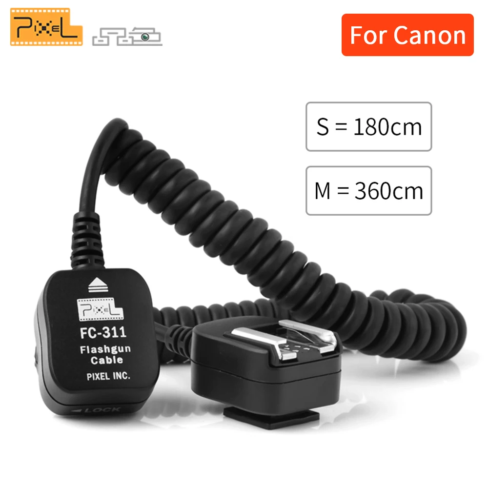 Pixel FC-311 TTL с дистанционным управлением Вспышка Speedlite синхронизация удлинитель