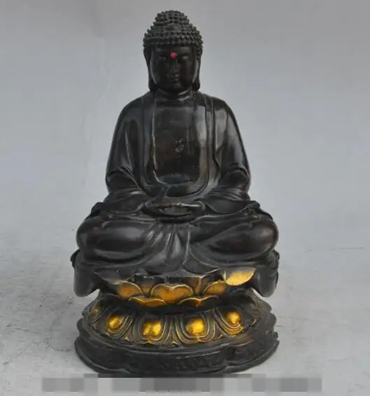 S2391 Chinese buddhism fane Bronze gilt sakyamuni Shakyamuni Tathagata buddha statue
S2391 Chinese buddhism fane Bronze gilt sakyamuni Shakyamuni Tathagata buddha statue