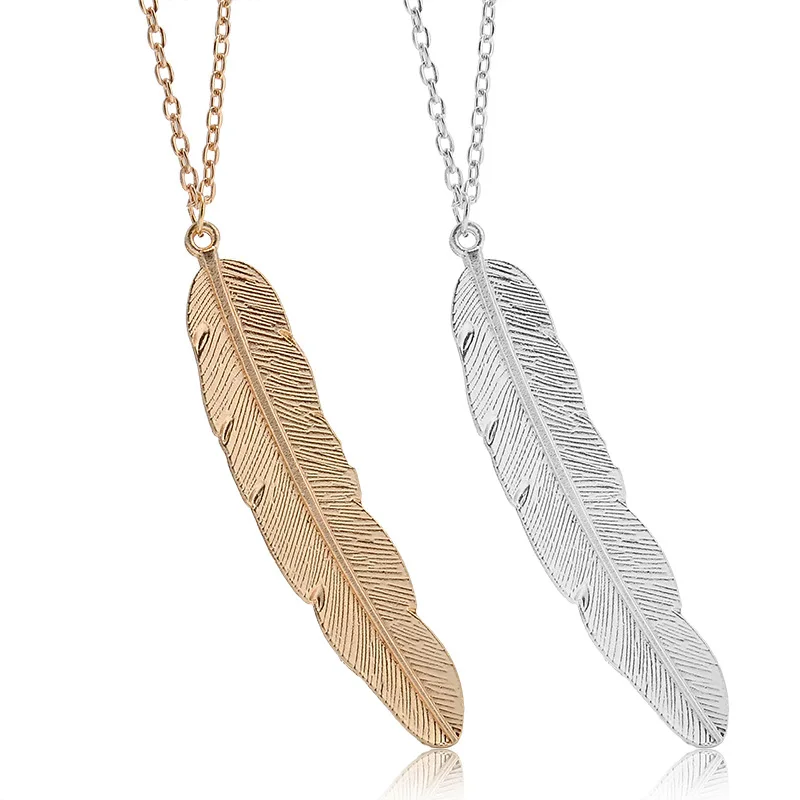 2019 New Hottest Fashion Long Statement Simple Silver Plated&Gold Color Feather Leaves Pendants Necklaces For Women Jewelry
2019 New Hottest Fashion Long Statement Simple Silver Plated&Gold Color Feather Leaves Pendants Necklaces For Women Jewelry