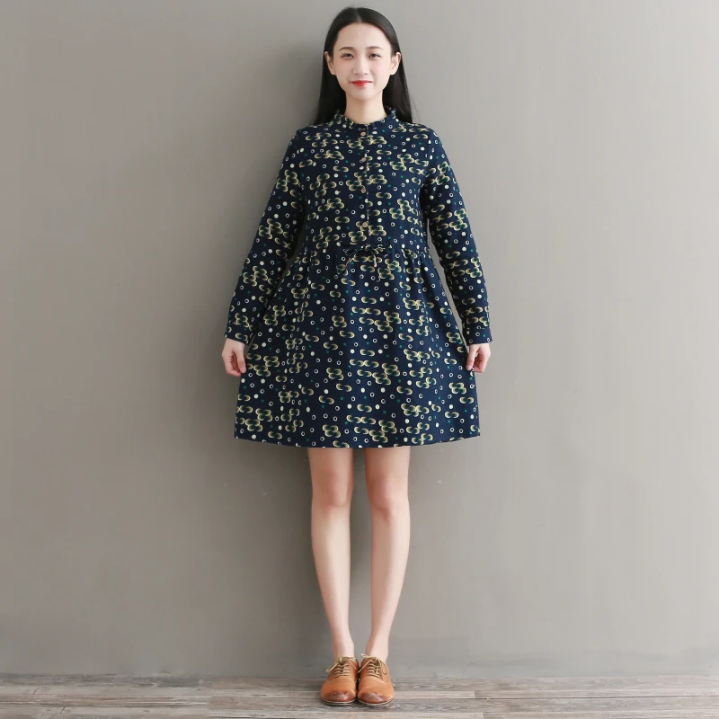 2018 latest fashion women long sleeve autumn dress vintage mini cotton printed dress
2018 latest fashion women long sleeve autumn dress vintage mini cotton printed dress