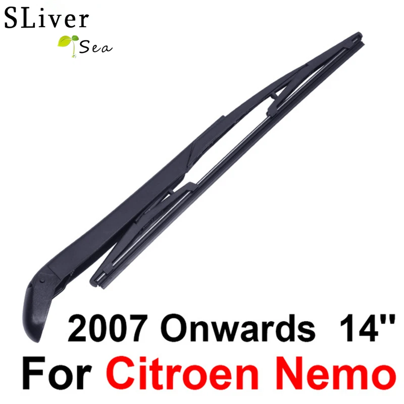 SLIVERYSEA Rear Windscreen Wiper and Arm For Citroen Nemo 2007 Onwards 16'' 2 door MPV High Quality Iso9001 Natural Rubber
SLIVERYSEA Rear Windscreen Wiper and Arm For Citroen Nemo 2007 Onwards 16'' 2 door MPV High Quality Iso9001 Natural Rubber