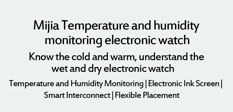 1Xiaomi Mijia BT4.0 Wireless Smart Electric Digital clock Indoor&Outdoor Hygrometer Thermometer LCD Temperature Measuring Tools Set