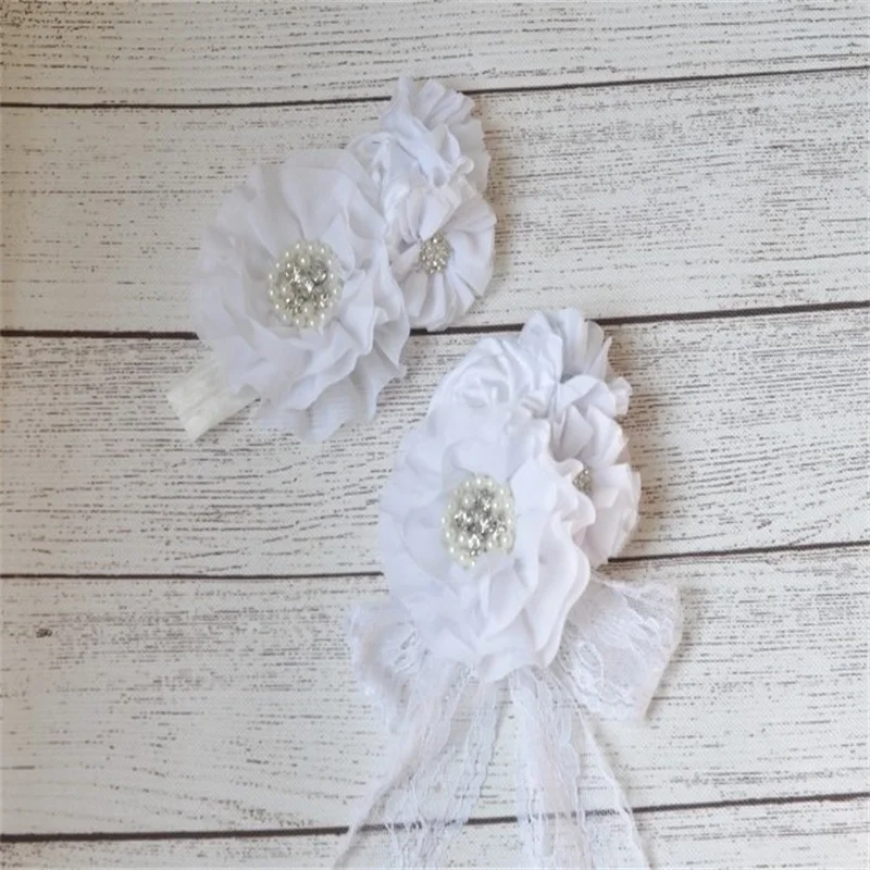 1set/lot Chiffon Flower with Sparking Pearl Rhinestone Headband Matching Brooch Flower Baby Girls Hair Accessory Photo Props
1set/lot Chiffon Flower with Sparking Pearl Rhinestone Headband Matching Brooch Flower Baby Girls Hair Accessory Photo Props