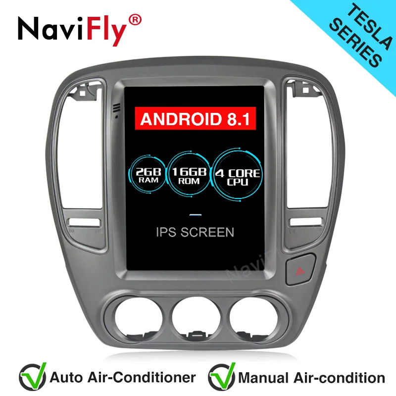 NaviFly Tesla Style IPS Screen Android 8.1 Car GPS Radio for Nissan Sylphy/Bluebird 2008-2012 Auto Navigation Stereo player
NaviFly Tesla Style IPS Screen Android 8.1 Car GPS Radio for Nissan Sylphy/Bluebird 2008-2012 Auto Navigation Stereo player
