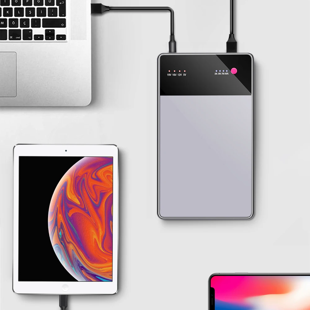 40000mAh Notebook Power Bank 3.5A DC5V -19V USB External Battery Charger for Laptops Notebooks Tablets iPhone for xiaomi plm07zm
40000mAh Notebook Power Bank 3.5A DC5V -19V USB External Battery Charger for Laptops Notebooks Tablets iPhone for xiaomi plm07zm