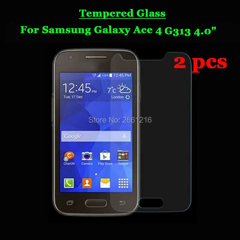 Фото Закаленное стекло 2 шт./лот Ace 4 G313 9H 2.5D Премиум Защитная пленка для экрана Samsung Galaxy