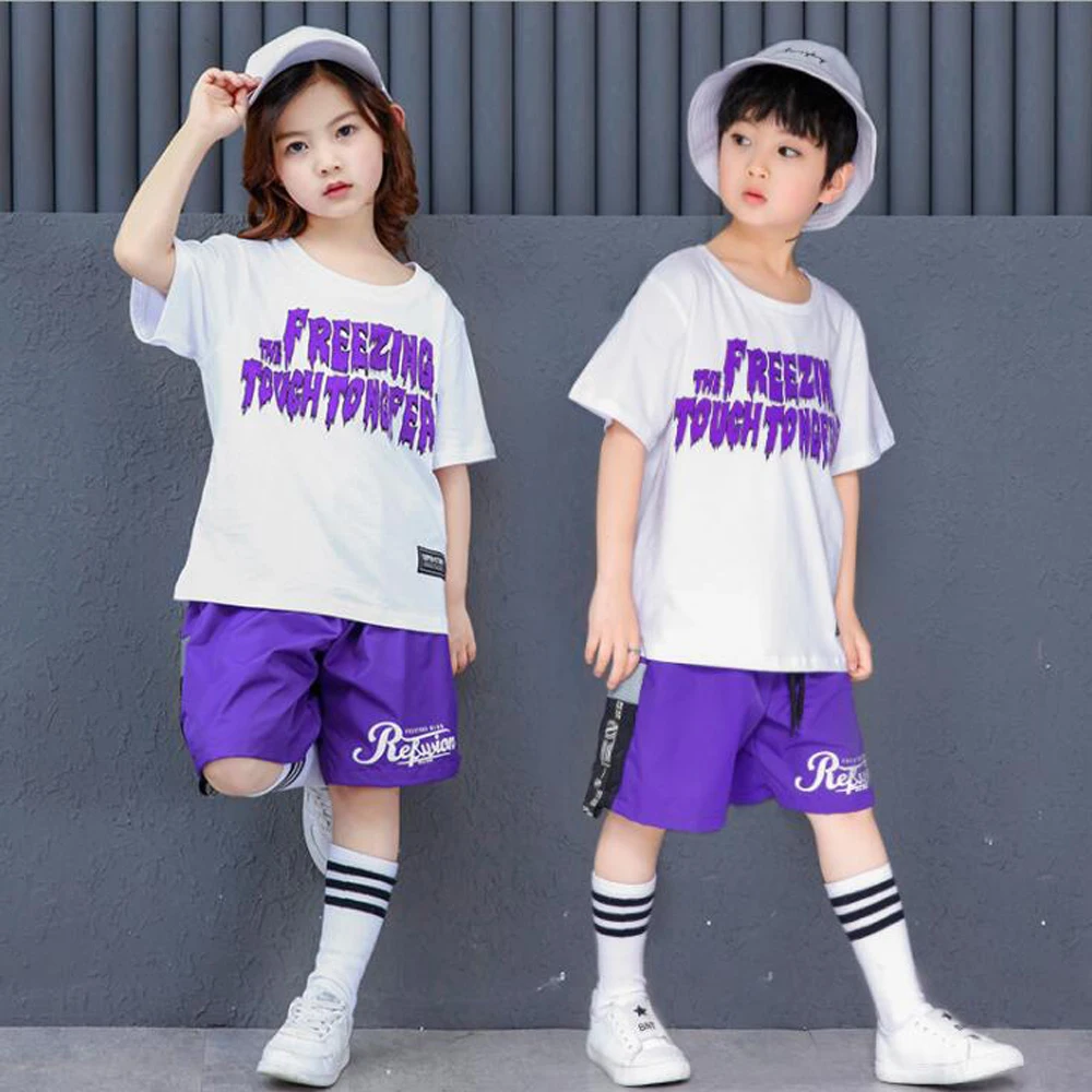 Girls Boys Ballroom Modern Jazz Hip Hop Dancewear Costumes for Kid T Shirt Pants Child Dancing Party Stage wear Clothing Outfits
Girls Boys Ballroom Modern Jazz Hip Hop Dancewear Costumes for Kid T Shirt Pants Child Dancing Party Stage wear Clothing Outfits