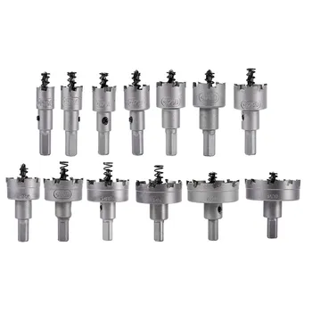 13Pcs Carbide Tip TCT Drill Bit Hole Saw Set Stainless Steel Metal Alloy 16-53mm
13Pcs Carbide Tip TCT Drill Bit Hole Saw Set Stainless Steel Metal Alloy 16-53mm