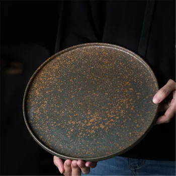 KINGLANG Western style European tray round flat ceramic large tea tray home breakfast tray simple plate
KINGLANG Western style European tray round flat ceramic large tea tray home breakfast tray simple plate