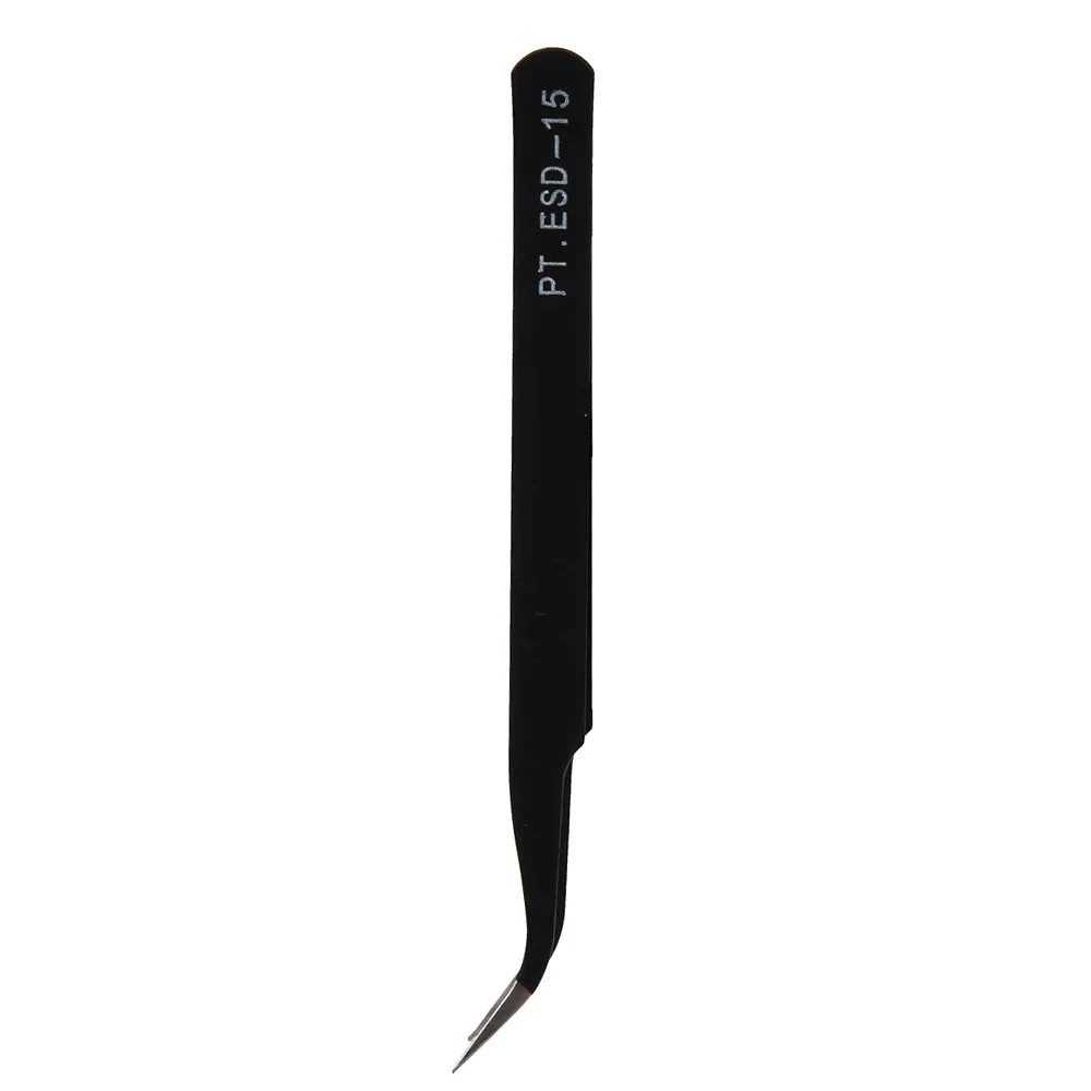OutTop New Stainless Steel Arrival 1pc ESD-15 Black Precision Tweezer Antistatic Tweezers Stainless Tweezers Model JX0424 01 015
OutTop New Stainless Steel Arrival 1pc ESD-15 Black Precision Tweezer Antistatic Tweezers Stainless Tweezers Model JX0424 01 015