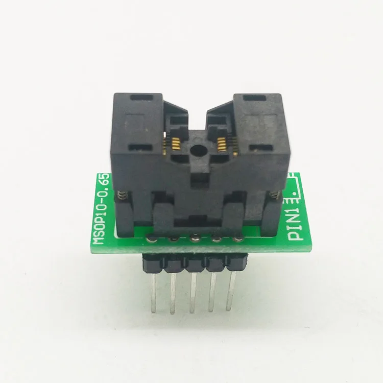 

MSOP10 To DIP10 MCU Programmer Test Socket Pitch 0.5mm IC Body Width 3mm Programming Socket Adapter