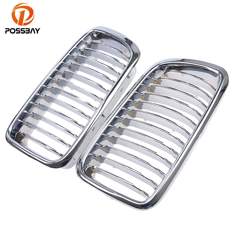 POSSBAY Chrome Silver Front Hood Kidney Sport Grille Grills for BMW 7-Series E38 730iL/735i/725tds/728i/750i Sedan 1994-2001
POSSBAY Chrome Silver Front Hood Kidney Sport Grille Grills for BMW 7-Series E38 730iL/735i/725tds/728i/750i Sedan 1994-2001