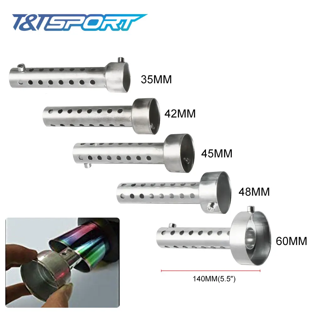 Universal 35mm 42mm 45mm 48mm 60mm Motorcycle Exhaust Can DB Killer Silencer Muffler Baffle Removable Chrome MB-TP088
Universal 35mm 42mm 45mm 48mm 60mm Motorcycle Exhaust Can DB Killer Silencer Muffler Baffle Removable Chrome MB-TP088