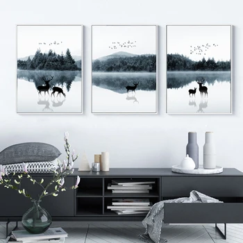 Nordic Scandinavia Landscape Deer Canvas Painting Poster and Print Abstract POP Wall Art Pictures for Living Room Home Decor
Nordic Scandinavia Landscape Deer Canvas Painting Poster and Print Abstract POP Wall Art Pictures for Living Room Home Decor