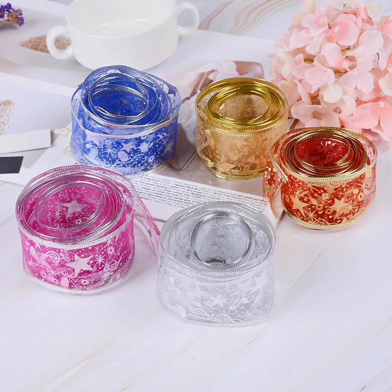 NEW 2M DIY Craft Organza Ribbon Bows Snowflake Christmas Tree Ribbons Bows Glitter New Year Gifts Christmas Decoration Wholesale
NEW 2M DIY Craft Organza Ribbon Bows Snowflake Christmas Tree Ribbons Bows Glitter New Year Gifts Christmas Decoration Wholesale