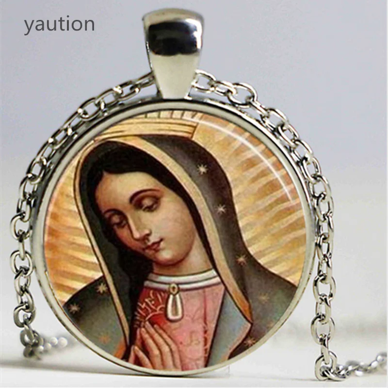 Our Lady of Guadalupe pendant Necklace Virgin Mary Sacred Heart Religious Art Steampunk Bronze chain vintage women Jewelry
Our Lady of Guadalupe pendant Necklace Virgin Mary Sacred Heart Religious Art Steampunk Bronze chain vintage women Jewelry
