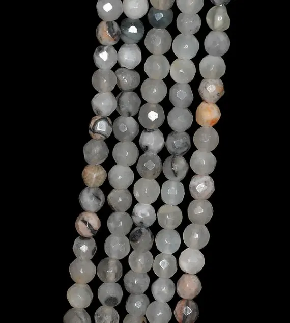 4mm Grey Agate Gemstone Grade AB Faceted Round 4mm Loose Beads 7.5 inch Half Strand (90191927-342)
4mm Grey Agate Gemstone Grade AB Faceted Round 4mm Loose Beads 7.5 inch Half Strand (90191927-342)
