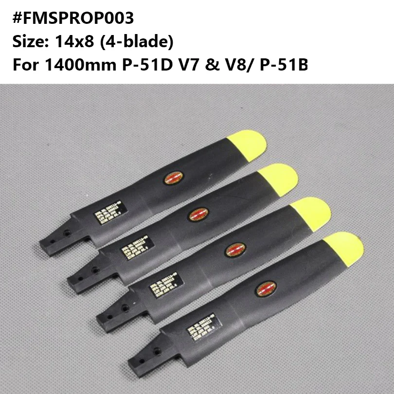 FMS 1400mm 1.4m P51 P-51D P-51B Propeller 14x8 inch 4 blade FMSPROP003 RC Airplane Model Hobby Plane Aircraft Spare Parts
FMS 1400mm 1.4m P51 P-51D P-51B Propeller 14x8 inch 4 blade FMSPROP003 RC Airplane Model Hobby Plane Aircraft Spare Parts