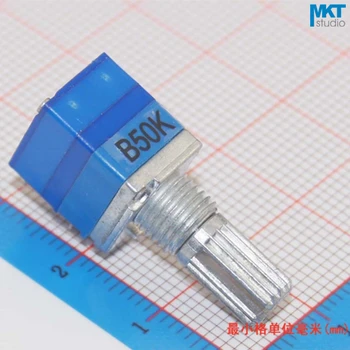 50Pcs 50K Ohm B-Type Linear Metal Shaft Rotary Switch Potentiometer Trimmer,Variable Resistor, With Washer & Nuts
50Pcs 50K Ohm B-Type Linear Metal Shaft Rotary Switch Potentiometer Trimmer,Variable Resistor, With Washer & Nuts