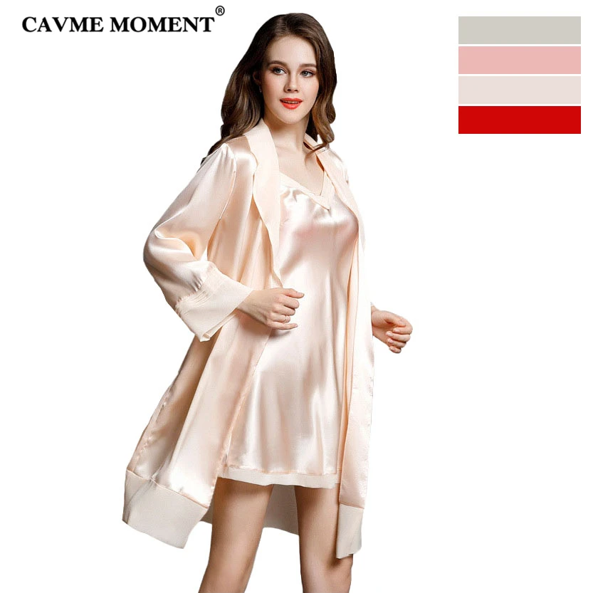 CAVME Summer Plus Size Silk Robe for Women Elegant Ladies Silk Kimono Robes Sleepshirt Solid Color Sleepwear Homeclothes
CAVME Summer Plus Size Silk Robe for Women Elegant Ladies Silk Kimono Robes Sleepshirt Solid Color Sleepwear Homeclothes
