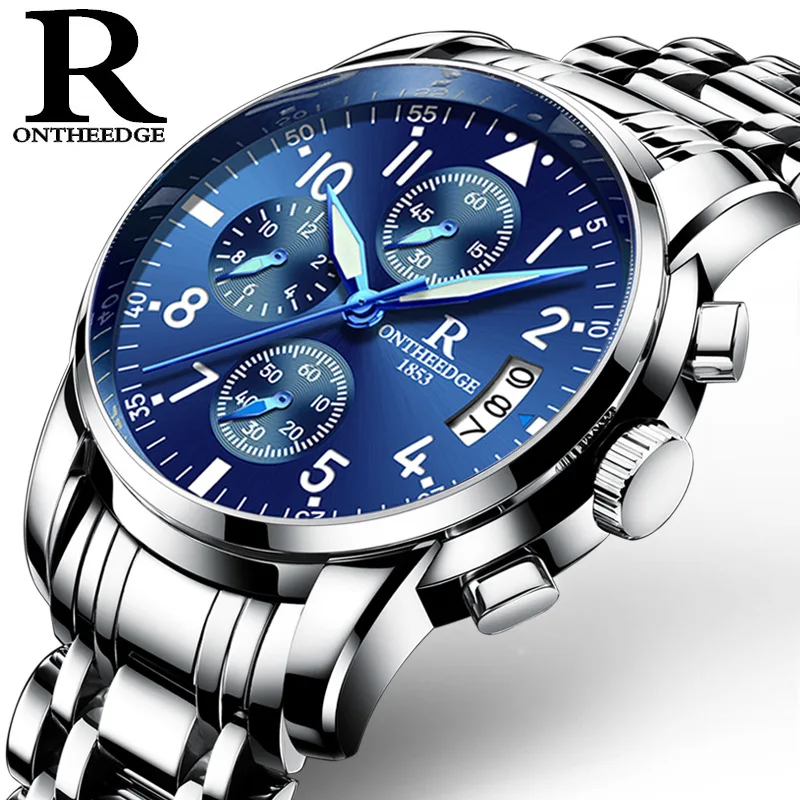 Top Luxury Brand ONTHEEDGE Men Watches Chronograph Men Sports Watches Waterproof Men Quartz Watch Relogio Masculino
Top Luxury Brand ONTHEEDGE Men Watches Chronograph Men Sports Watches Waterproof Men Quartz Watch Relogio Masculino