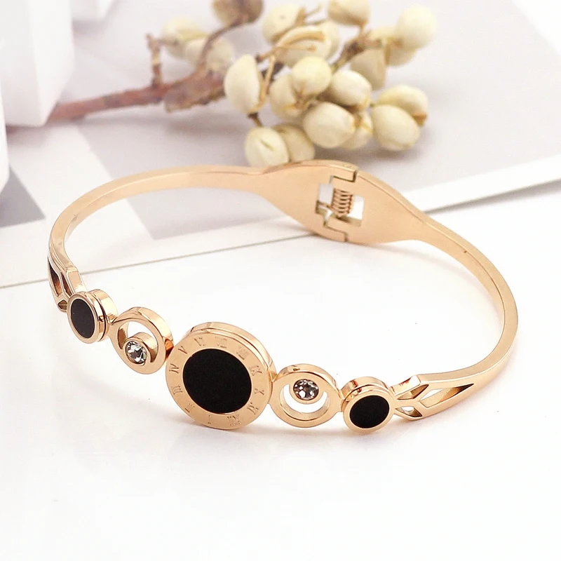 Fashion Rose Gold Shell Spring Bangle Bracelets Nickel Free Jewelry for Women Best Gift
Fashion Rose Gold Shell Spring Bangle Bracelets Nickel Free Jewelry for Women Best Gift