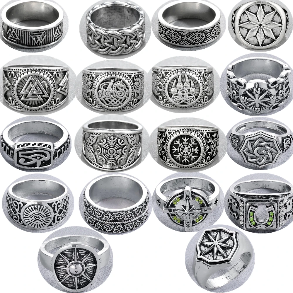 QIAMNI Handmade Vintage Viking Nordic Slavic Pagan Amulet Finger Ring Hiphop Party Swords Compass Ring Women Men Gift Bague Anel
QIAMNI Handmade Vintage Viking Nordic Slavic Pagan Amulet Finger Ring Hiphop Party Swords Compass Ring Women Men Gift Bague Anel